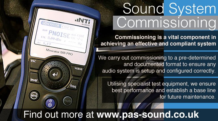 Public_Address's tweet image. Commissioning is a vital part of achieving an effective sound system. Find out more - ow.ly/3YQP300yRPp