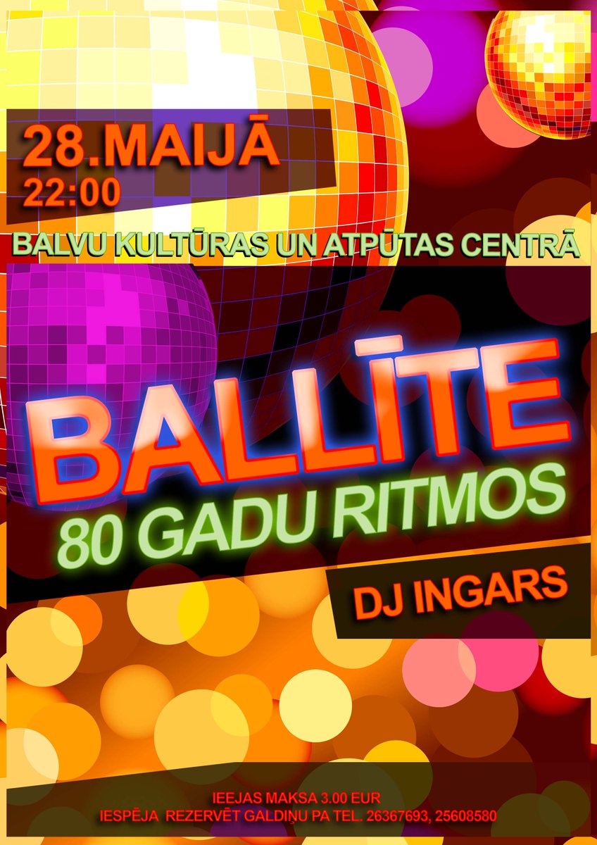 BalvuKAC's tweet photo. Ballīte 80 gadu ritmos! :) https://t.co/tqhsX7G6mw