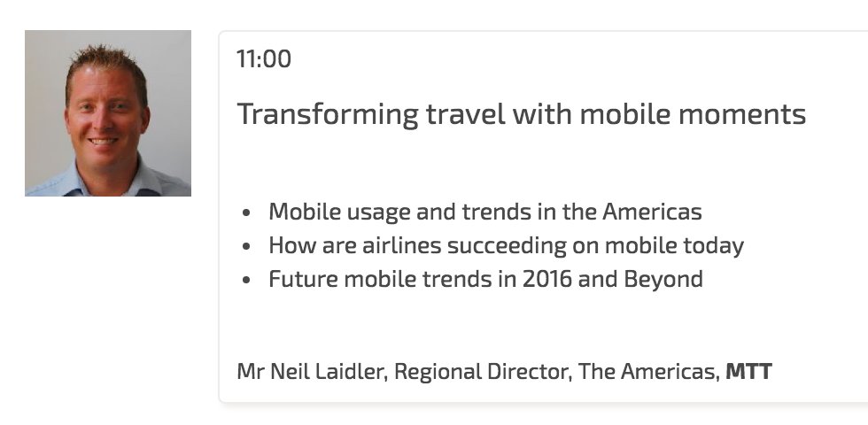 MTT takes to the #AviationFestival Miami stage at 11:00 today to discuss 'Transforming Travel with Mobile Moments'