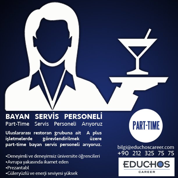 educhosgrup's tweet photo. Yarı Zamanlı Bayan Servis Personeli Arıyoruz ! #educhos #ik #kariyer #eğitim #akademi #servis #ŞimdiBenDiyorumKi https://t.co/jjeahQAQt3