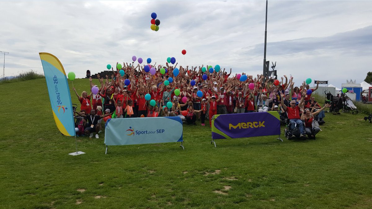 merckgroup's tweet photo. We helped 400+ people with MS, their friends &amp; family, join the Family Games sports event in Lausanne #msday24 https://t.co/4Fzd3fbXk6