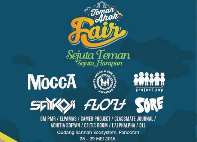 Sore, Saykoji hingga Iis Dahlia Meriahkan Teman Ahok Fair goo.gl/4kcCsc