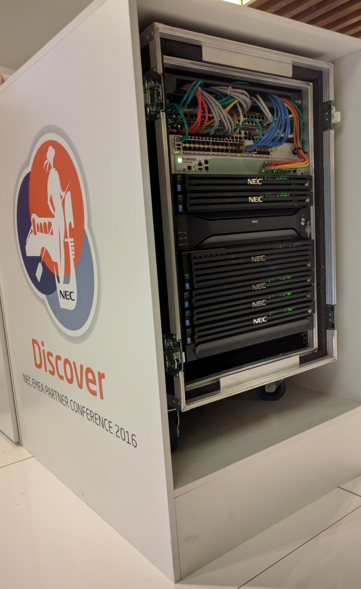 NECBCT's tweet photo. Our Smart Brains at #NECVenice powered by #NEC Express Servers @NECEnterprise https://t.co/LNd09pdbai