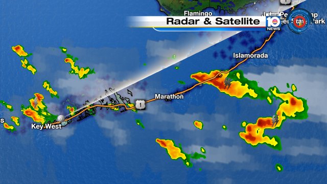 Good morning #SoFlo! Heavy showers impacting the #Keys this AM. Meanwhile, Broward & Dade stay dry. https://t.co/QK3x3yyFDr