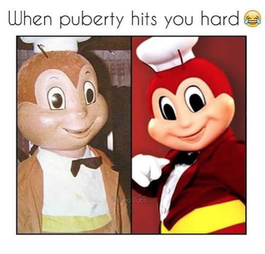 Puberty is like, when we evolve.... like a Pokemon.