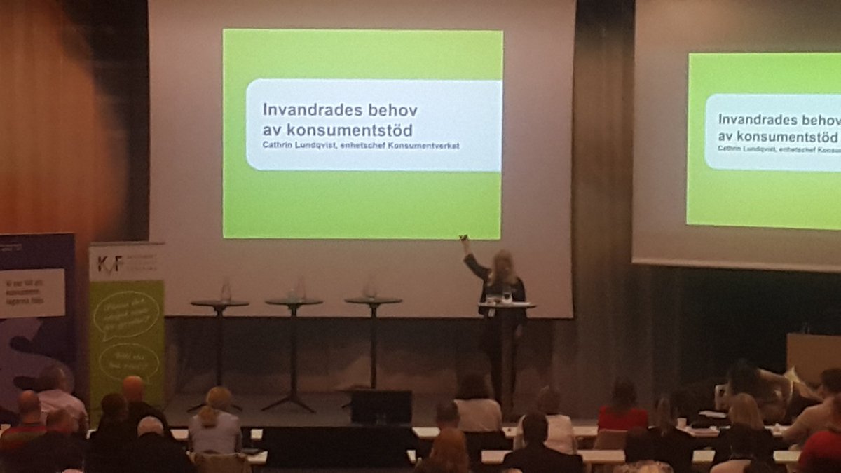 Cathrin Lundqvist <a href="/Konsumentverket/">Konsumentverket</a> om vanliga problem för nyanlända på #konsumentdagarna2016