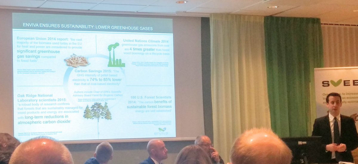 biomassnorth's tweet photo. Enviva focuses on sound science to ensure that biomass truly is sustainable as a renewable energy fuel at #iwbweek https://t.co/a6kzqaTBwk