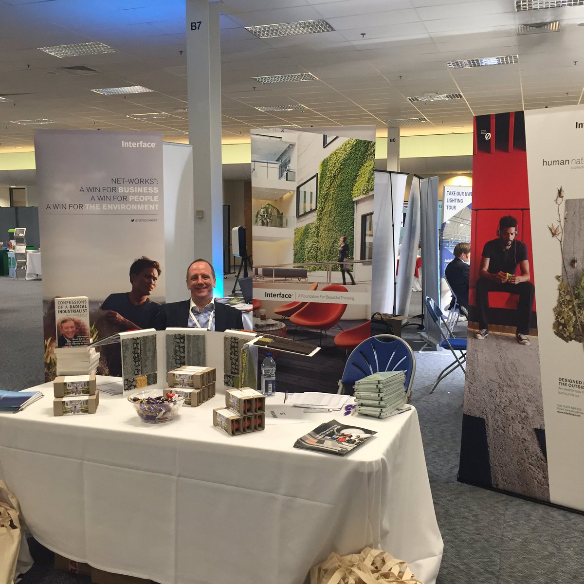 <a href="/Mark_Interface/">Mark R</a> &amp; myself <a href="/InterfaceInc/">Interface</a> are ready to receive delegates #EAUCConf16 <a href="/TheEAUC/">EAUC</a>  #sustainability stand 35