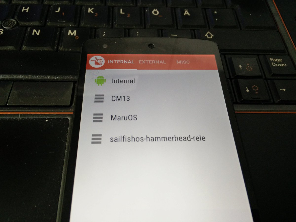 scas's tweet image. #Nexus5 w\ four different operating systems. #multirom #unlock #root