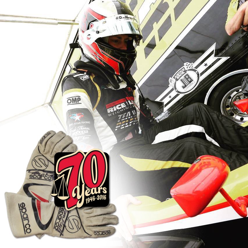 ricelake's tweet image. One fan will get @AaronTelitz signed racing gloves if this reaches 70 likes for our 70th anniversary! #pelfreypower