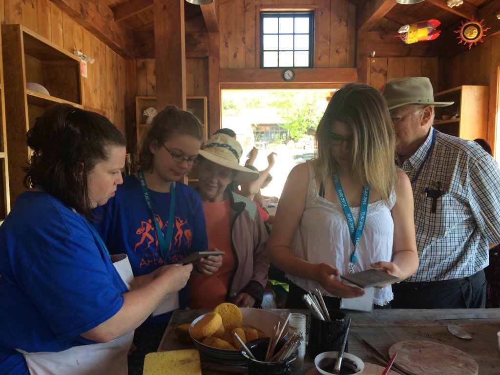 diannascates's tweet photo. Trustee Byrne checking out our clay course at #tlac2016 https://t.co/M8ex5qDEZ8