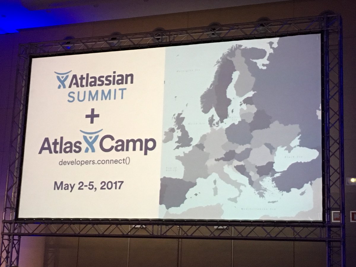 Dangior's tweet image. Finally an european Atlassian Summit+AtlasCamp, next year in Bacelona!! @deiser will be there ;)