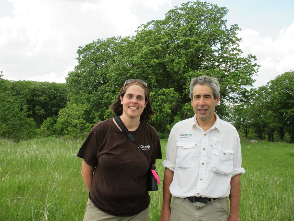 mahlering's tweet photo. @MeredithCornett @MarkWhi43863118 Where do the #trees meet the #grass? #Sandvig savanna! Beautiful day in the field. https://t.co/sKg46sMOmg