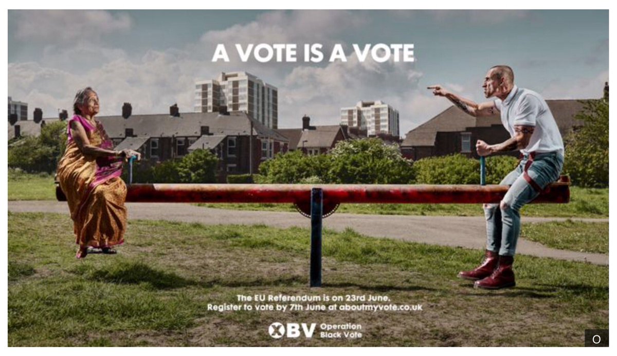 I can see what #OperationBlackVote were aiming to do with this poster. But this is just horrible.