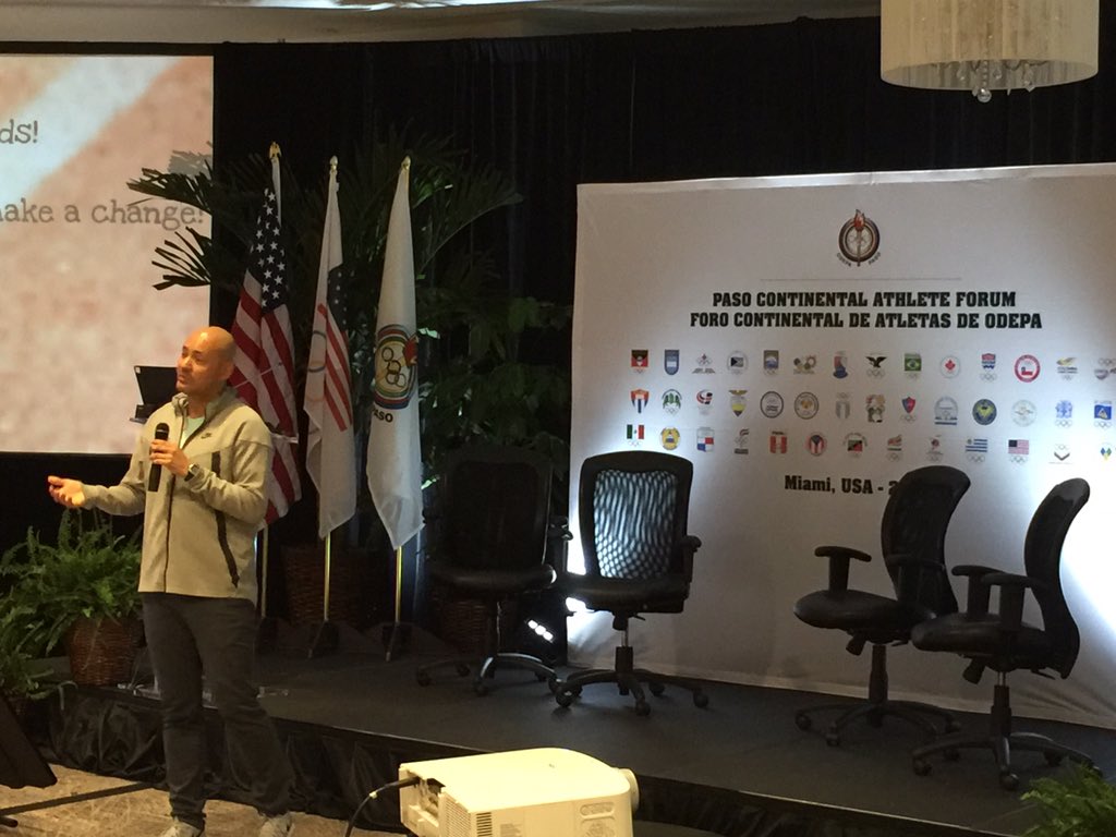 ClaudiaBokel's tweet image. Inspiring to hear Pedro's journey and achievements in the lead up and on the #IOCAC