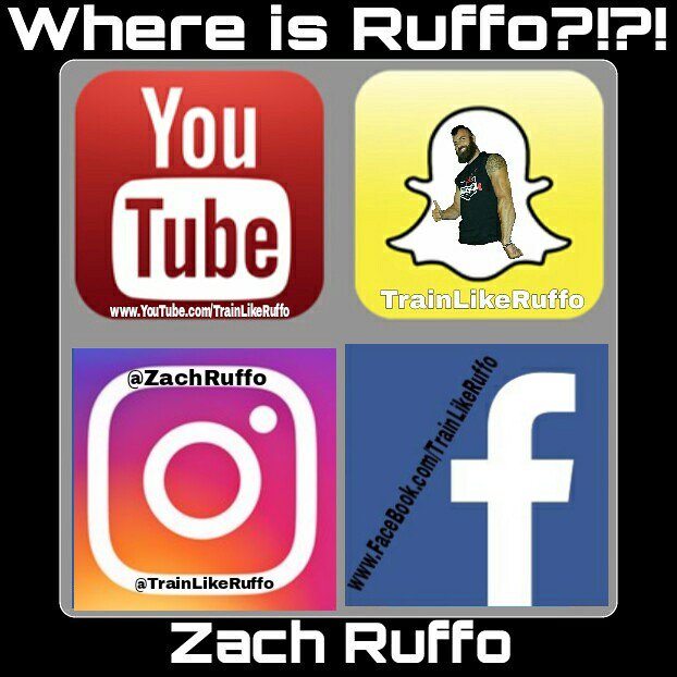 Zac Ruffo Zach Ruffo (@TrainLikeRuffo) | Twitter