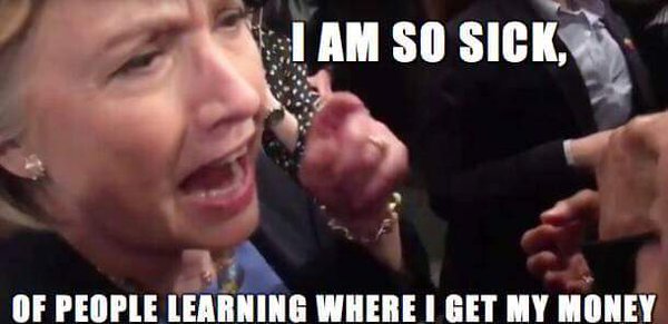FreedomFriesInc's tweet photo. #OneTimeIWent into a rage, looked unpresidential & started the #ImSoSick trend
#RiskyHillary #SafeBernie https://t.co/QYZoBD3tZk