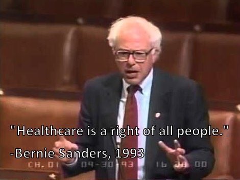 FreedomFriesInc's tweet photo. #OneTimeIWent to speak about #SinglePayer & said the same thing years later.
#RiskyHillary #SafeBernie #FeelTheBern https://t.co/qgvvTjPiJ0