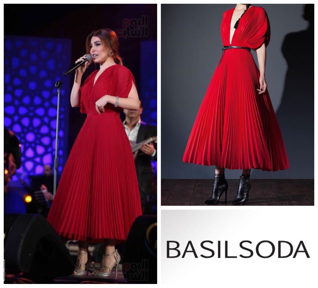 #YaraInMawazine was wearing <a href="/BASILSODAWorld/">BASIL SODA</a> red fabulous dress, which inspired by #Moroccan Flag #YaraFashion ✨❤️❤️