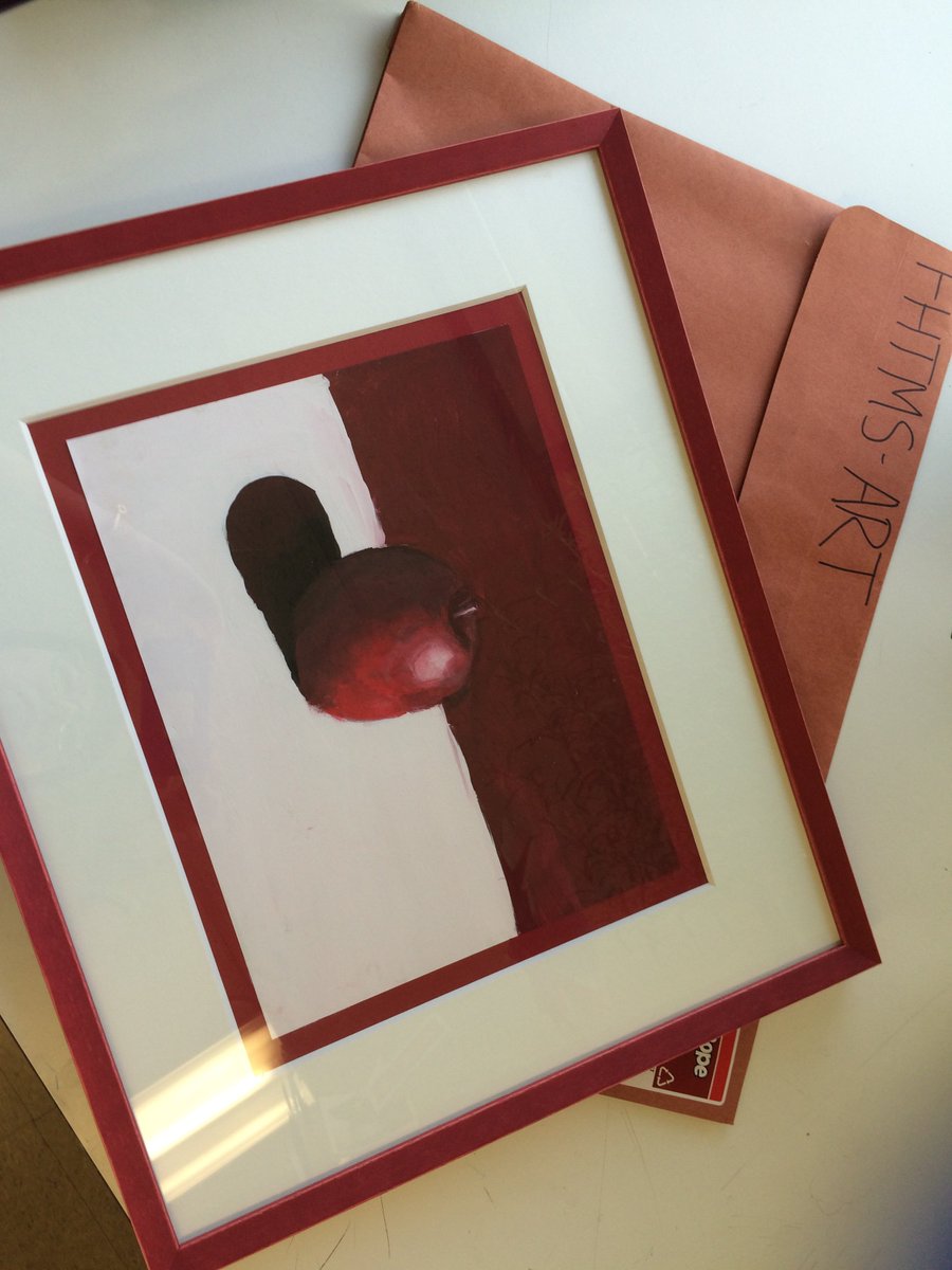 FHTMS_Art's tweet photo. Picked up another beautiful student piece framed by the lovely Vermont Frame Game! Thanks Courtney! https://t.co/niYTDIMIjp