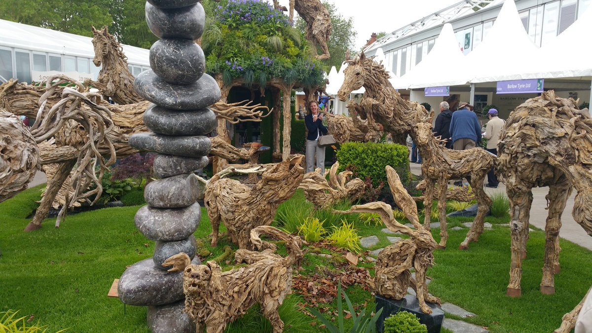 markinthetrees's tweet photo. A great time had @The_RHS #chelseaflowershow truly inspirational #gardendesign #driftwood #chelsea https://t.co/7iDRNPdybq