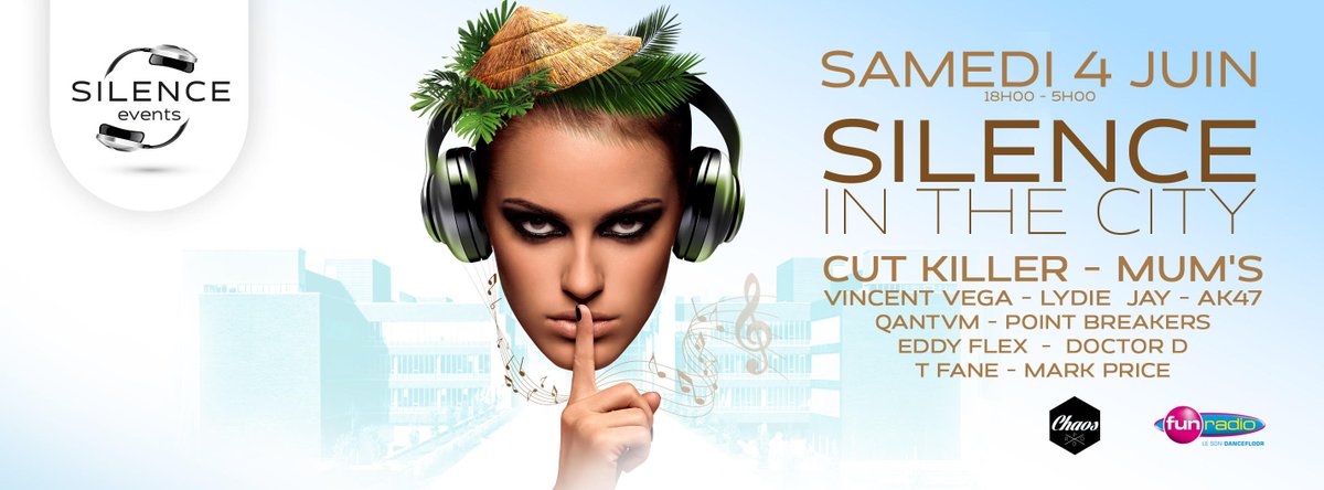 Sam 4 Juin à la Cité du Cinéma | #SaintDenis pour l'évènement 
#SilenceInTheCity 🎧 ! Infos : po.st/sitc