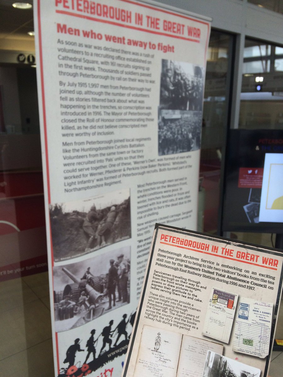 Check out the 'Peterborough in The Great War' exhibit at the station! For a quick history lesson before your train 🤓