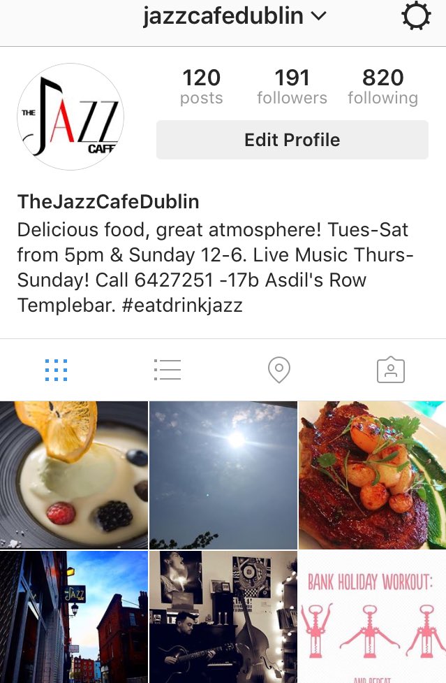 JazzCafeDublin's tweet photo. We are on Instagram! https://t.co/kr50GYAGSX