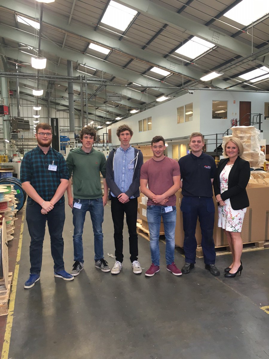 Great to be able to show <a href="/helsbysixthform/">Helsby Sixth Form</a> students around our factory and spend time talking about #Apprenticeships!