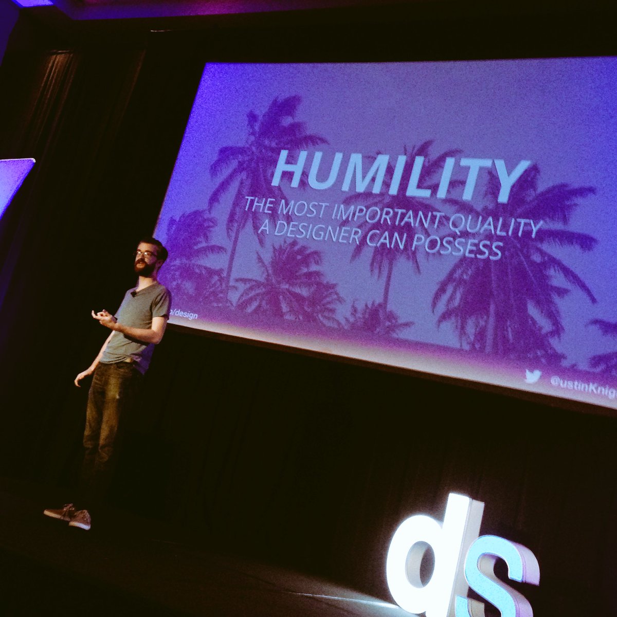 KTownsend1's tweet photo. And that is so true. 😬 @ustinKnight #DSATL16 https://t.co/8jYOrPjZQw
