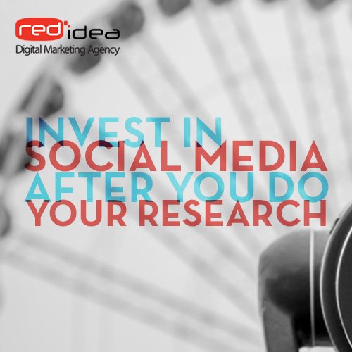 RedIdeaDigital's tweet image. "INVEST IN SOCIAL MEDIA AFTER YOU DO YOUR RESEARCH" #REDTIPS #socialmedia #marketing #WednesdayWisdom