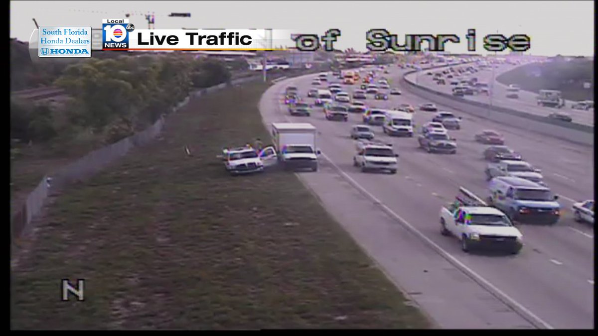 Crash on I-95 SB and Sunrise Blvd #TRAFFIC https://t.co/QhNVaQLWyC