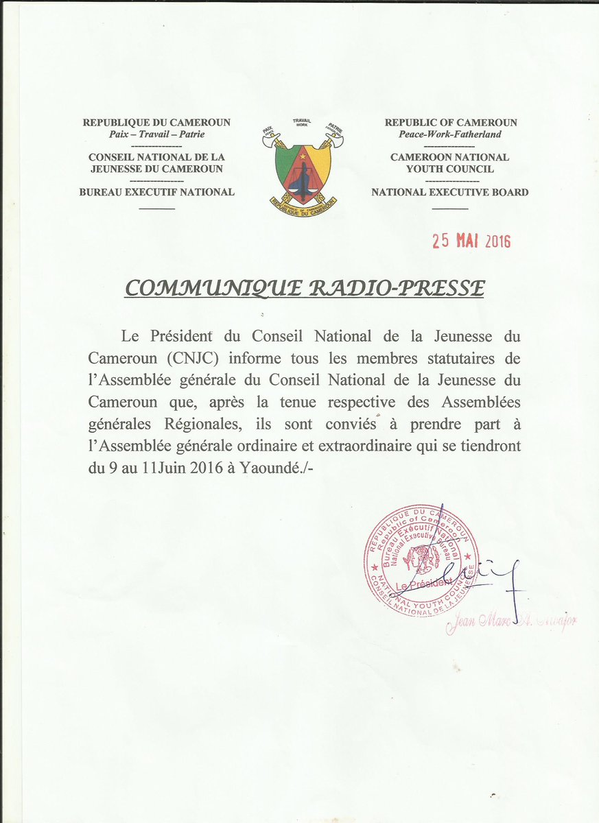 Minjec Cameroun tweet media