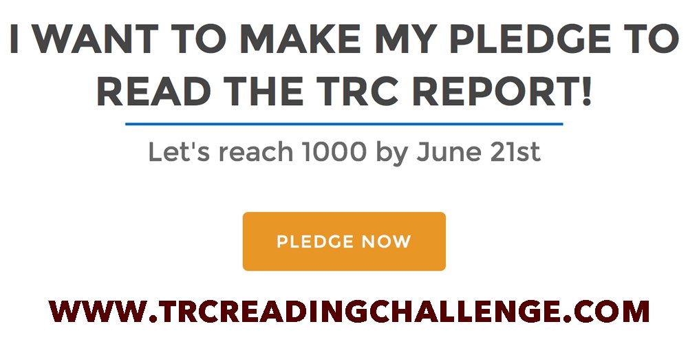 kairoscanada's tweet photo. I've made my pledge to read the TRC report. Have you?
Let's reach 3000 by June 21st
https://t.co/SLC64eOvu9 https://t.co/vVis6C2XrU