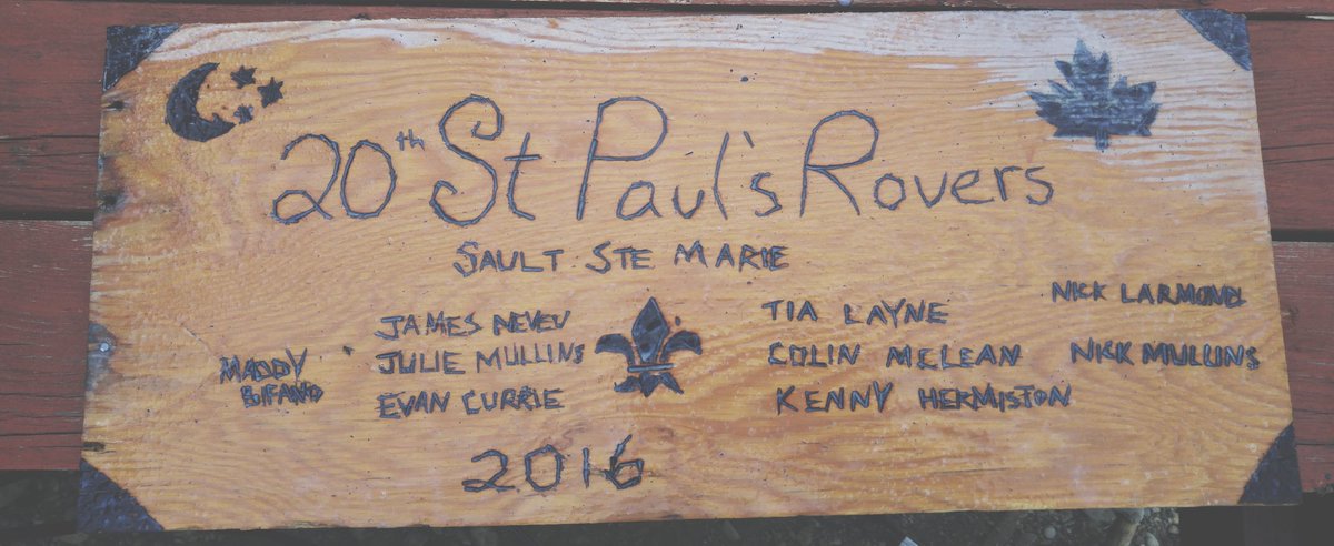 SSMRovers's tweet photo. Check out this cool plaque @maddybif made for the BP Grove at #Rendezvous2016! #NOCRocks https://t.co/ntMydqaSgb