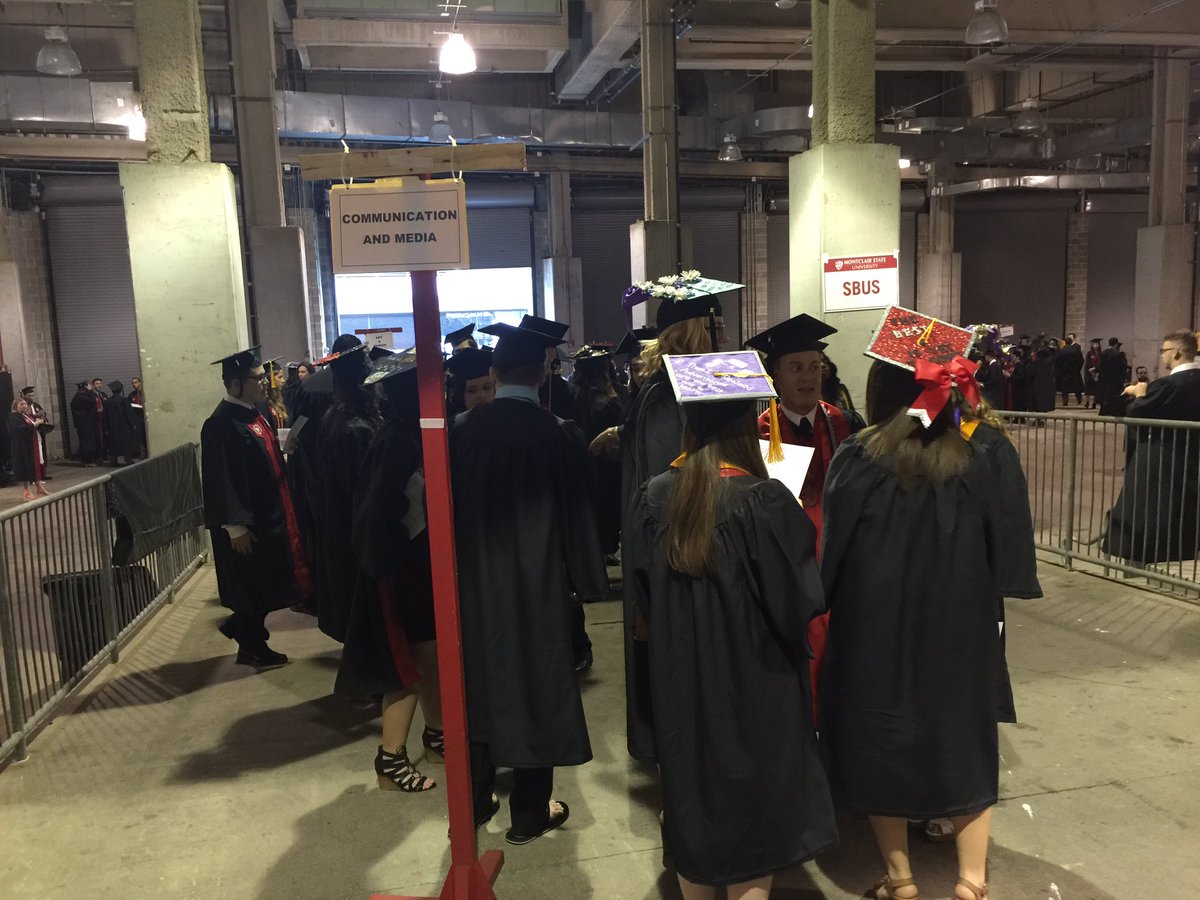 WMSC's tweet photo. Commencement 2016 #SCMSquad #WMSCSquad #RoadToPrudential  #Montclair2016  @Montclair_Arts https://t.co/bmQByYlCkh