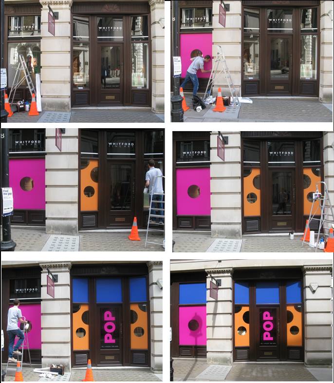 .<a href="/WhitfordFineArt/">Whitford Fine Art</a> bring a shock of colour to St. James's in anticipation of their upcoming #Pop #Art exhibition!