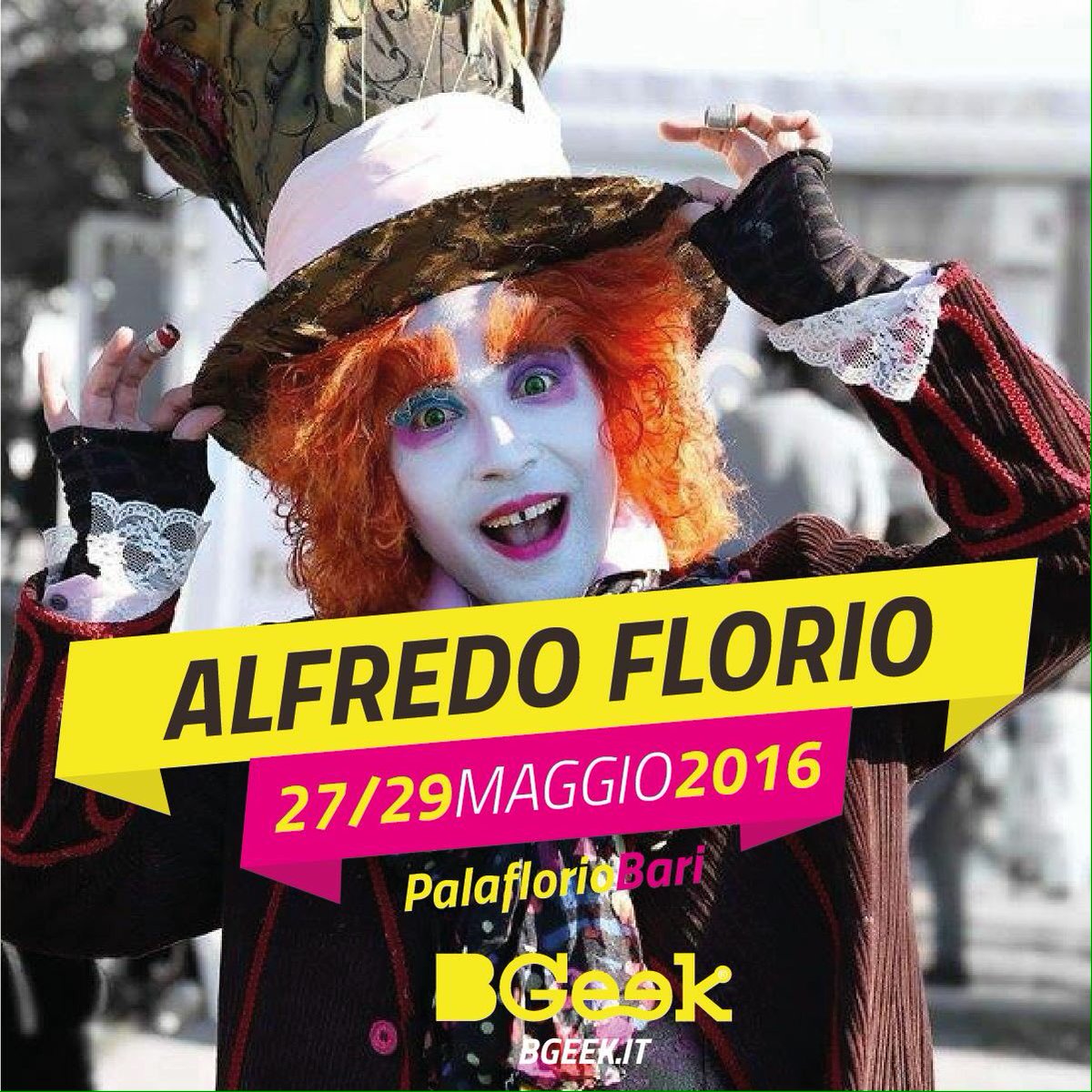 FinibusBari's tweet photo. #Bari #Bgeek2016 27-29 maggio @PalaFlorio @BGeekBari https://t.co/eoGFKwIH71