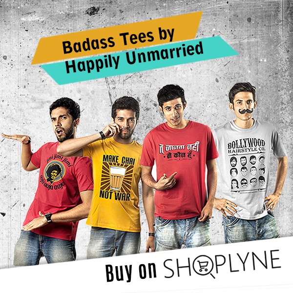 ShopLyneSocial's tweet photo. Buy Bold n Playful T-shirts from @happlyunmarried for Men &amp; Women on @ShopLyne. Order &amp; have 'em delivered in hours! https://t.co/H3XnKLm3Ah