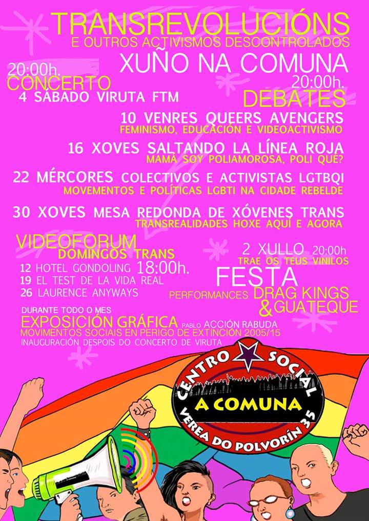 RadioPrometea's tweet photo. #LGTB #LGTBQI #transexualidad #queer #queeruña #Coruña #ACoruña
No @CS_AComuna durante todo xuño. https://t.co/JFoKMmgyP8