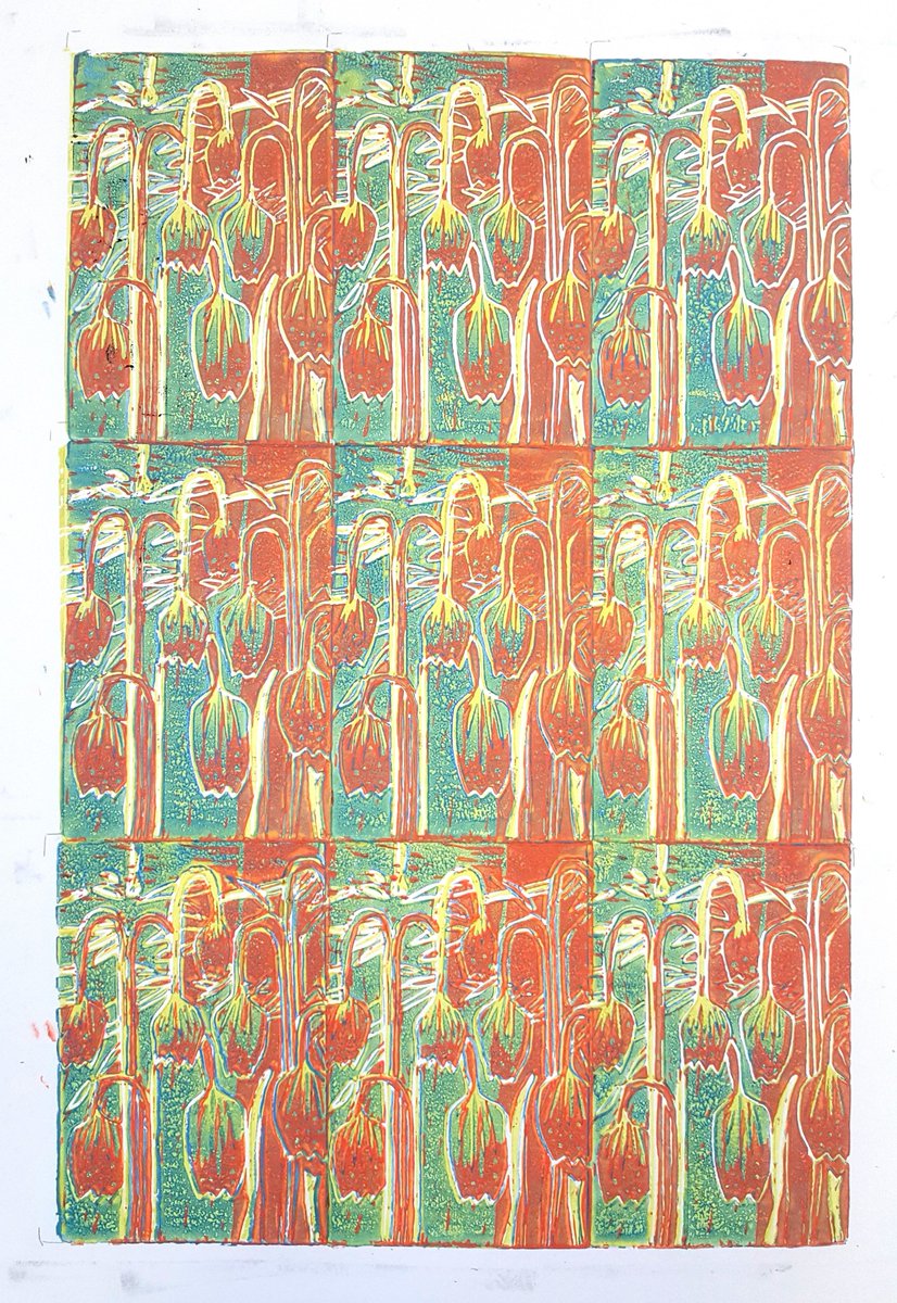 SmallHeathArt's tweet photo. Lovely print by Mohammed Sief @SmallHeathSch  looking at the work of @emmahardicker and the topic natural forms. https://t.co/042PT1wjep