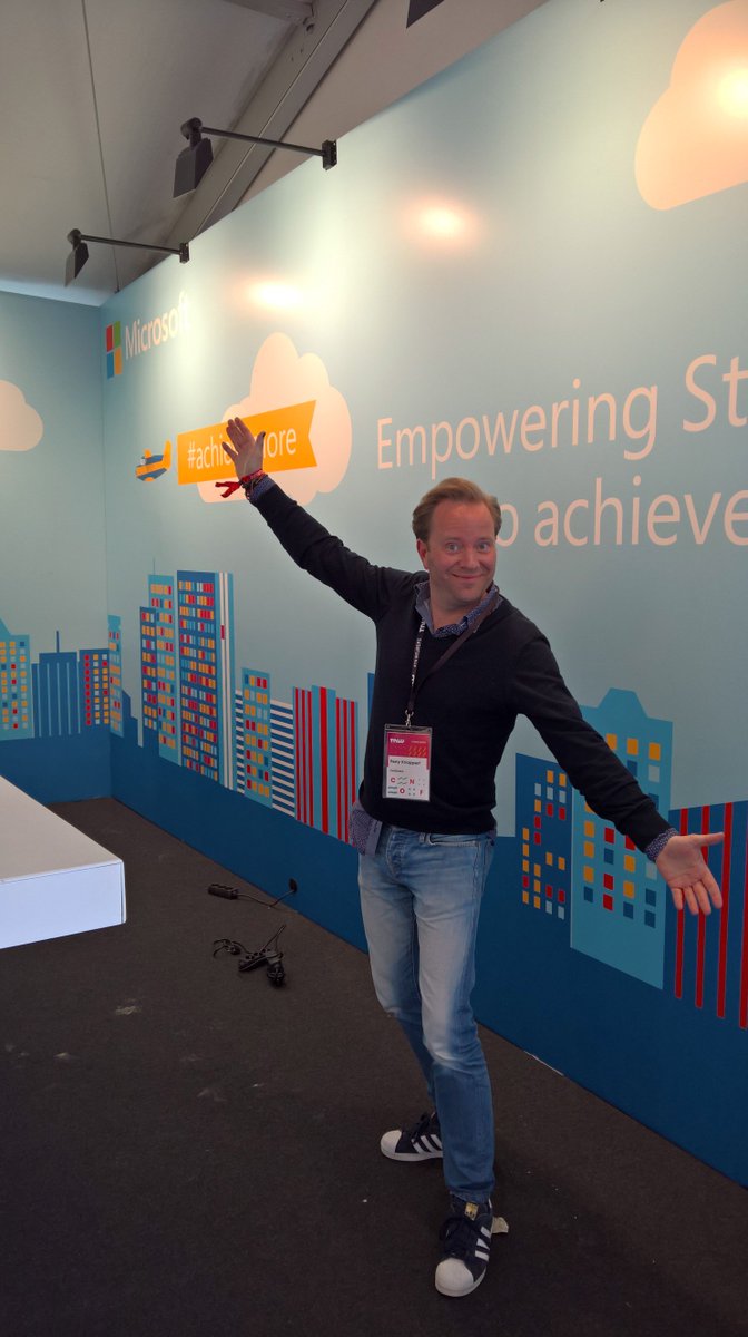 Set up time!  marQuake team building our booth for tomorrow’s opening day of #TNWEurope with Microsoft #BizSpark
