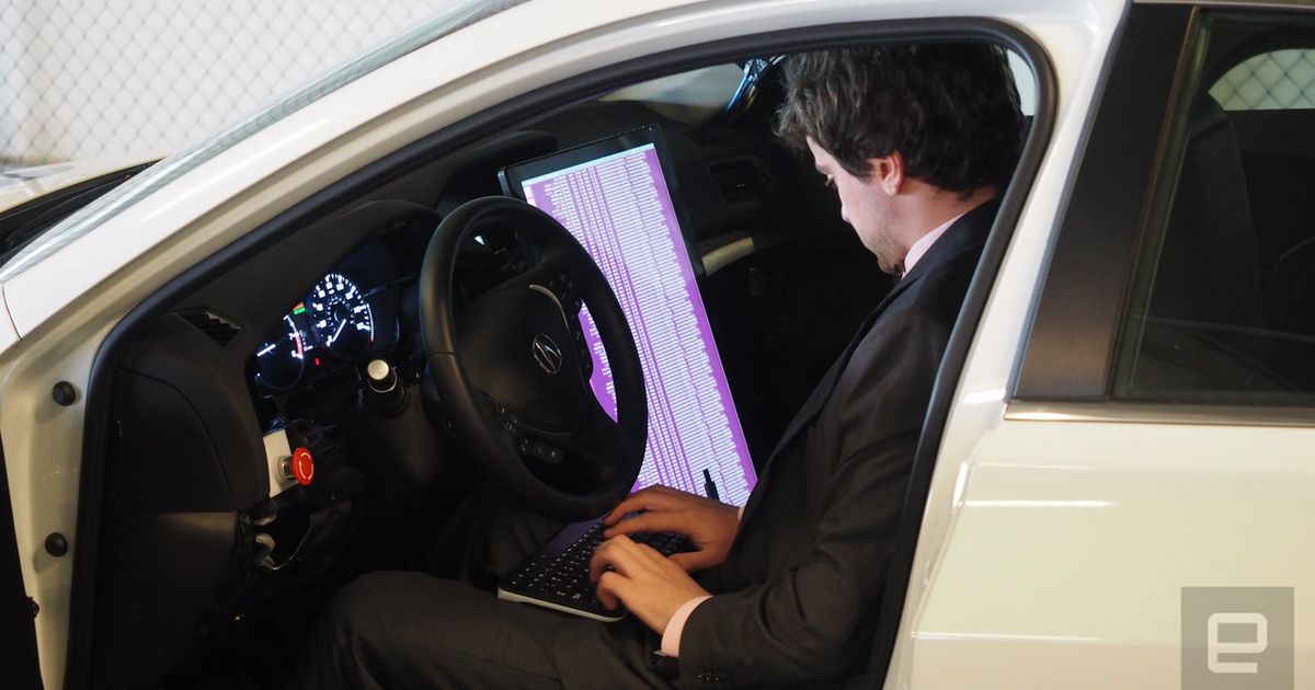 engadget's tweet photo. Riding shotgun in a DIY self-driving car https://t.co/IhYa5mIevS https://t.co/FfezYK2Wne