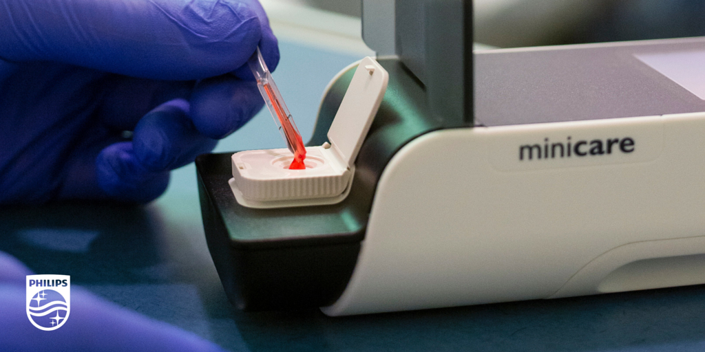 Philips's tweet photo. Meet Minicare I-20 – a new handheld #POCT for rapid diagnosis of #heartattacks https://t.co/xAHnE12bjp https://t.co/Wi3KnOZo9U