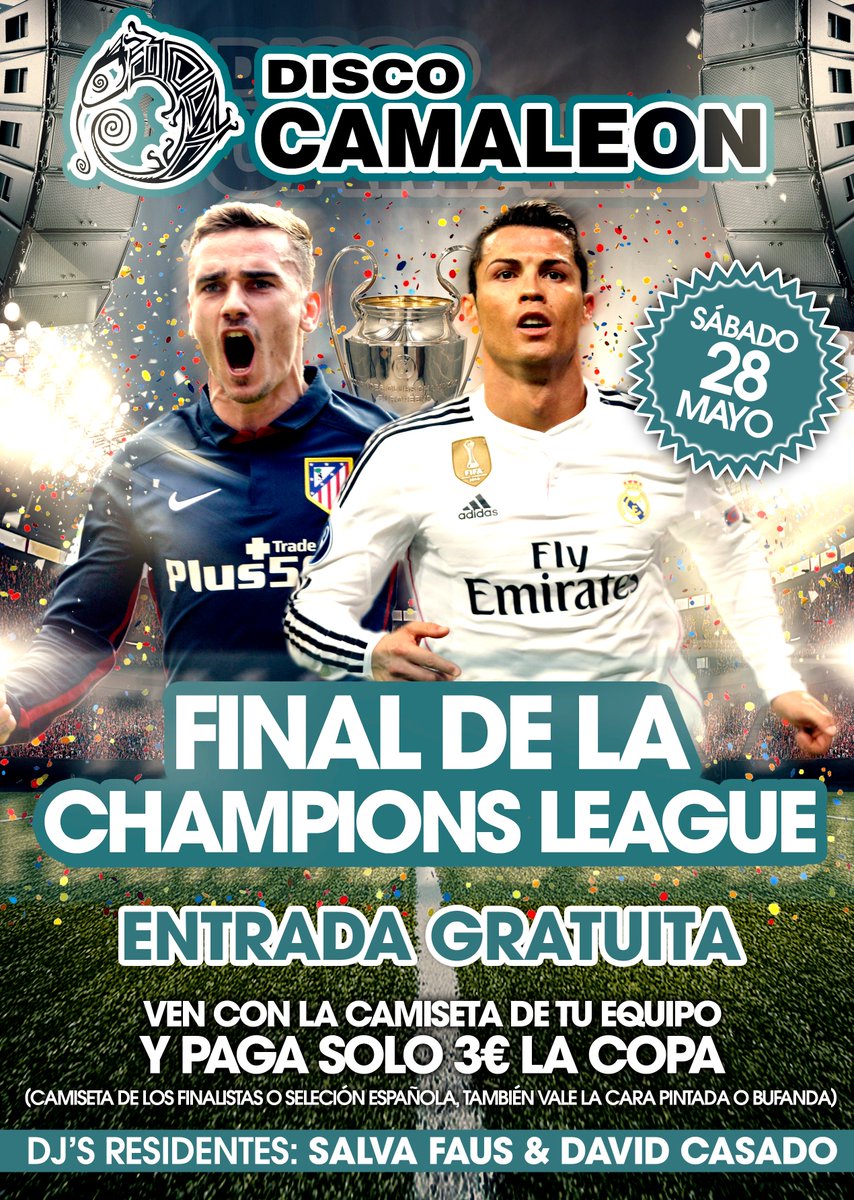 En Camaleón este sábado apostamos por la diversión y el fútbol. Ven a lucir tus colores ;).