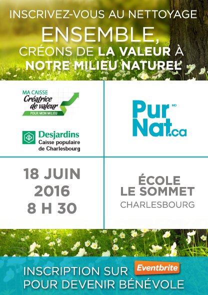PurNatCanada's tweet photo. Événement de nettoyage le 18 mai prochain ! #PurNat #Desjardins #environnement https://t.co/rnDPpemG2g