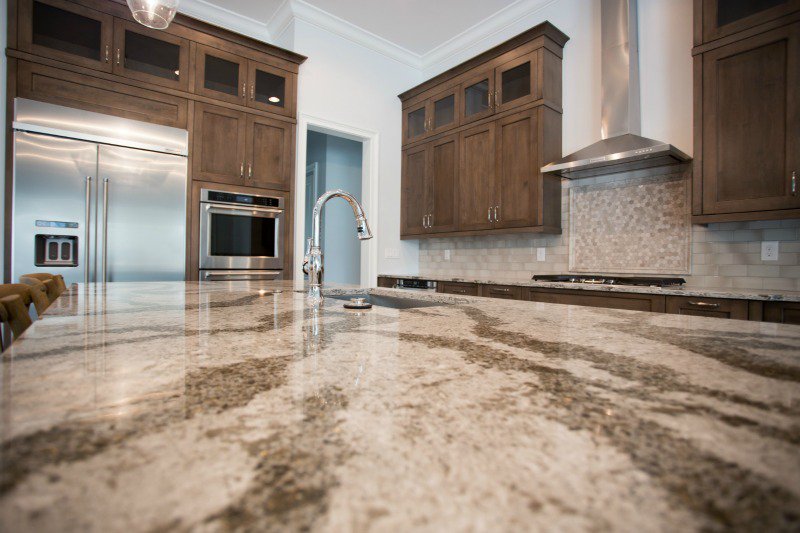 LuetgertDev's tweet photo. Love this marbled #CounterTop for this center island! What are your thoughts? #CustomKitchen https://t.co/u6oABFHopb https://t.co/KyasMu4voK