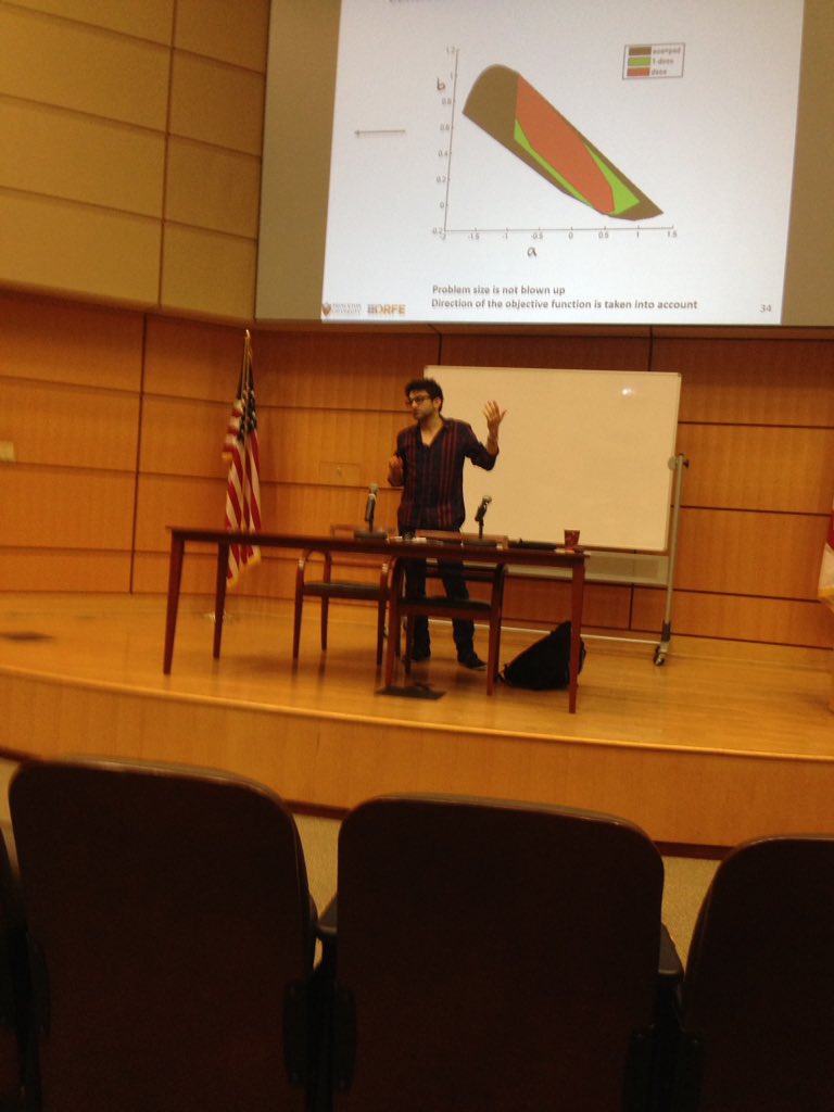 #Amirali takes a question on #copositive programming at #mip2016