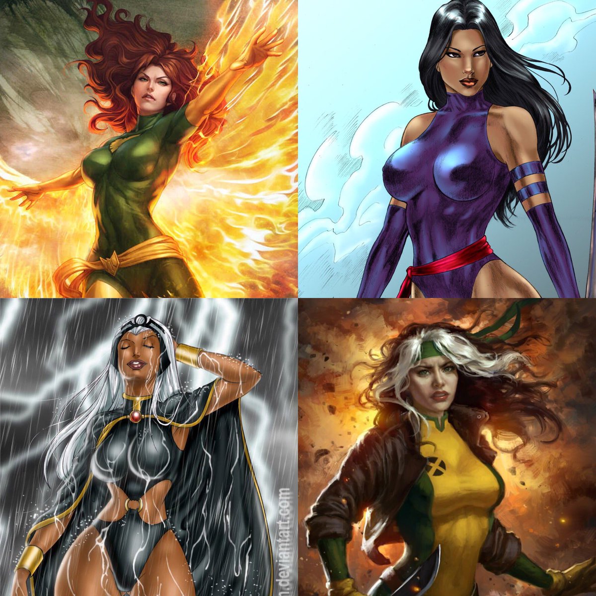 Hard Choices On Twitter Jean Grey Psylocke Storm Rogue.