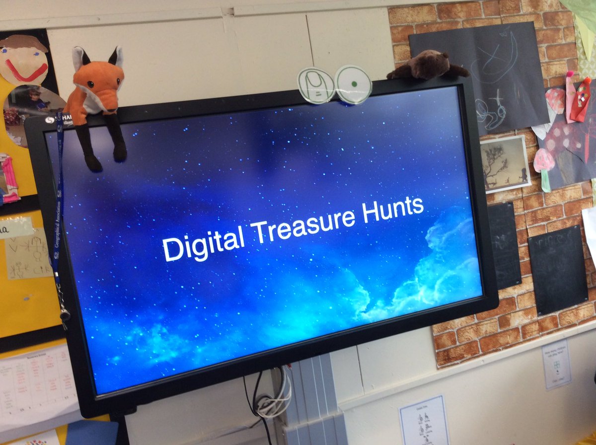 MarcWithersey's tweet photo. Loved seeing how Year 5/6 made digital treasure hunt with QR Codes & used Pic Collage to show answers #NottinghamRTC https://t.co/i9AF9AwdAM
